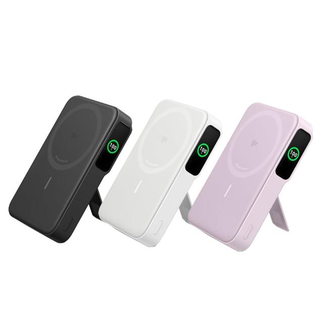 【ANKER】官方授權直營 A1654 磁吸行動電源 10000mAh Qi2 27W(白/Wh標示/數顯/支架/Magsafe)