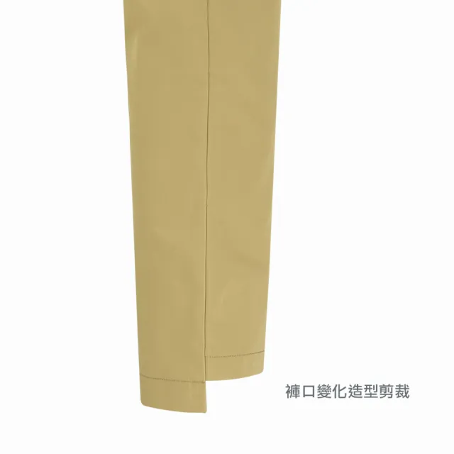 【PLAYBOY GOLF】女款造型褲口高爾夫休閒長褲-卡其(高爾夫球褲/KE26103-75)