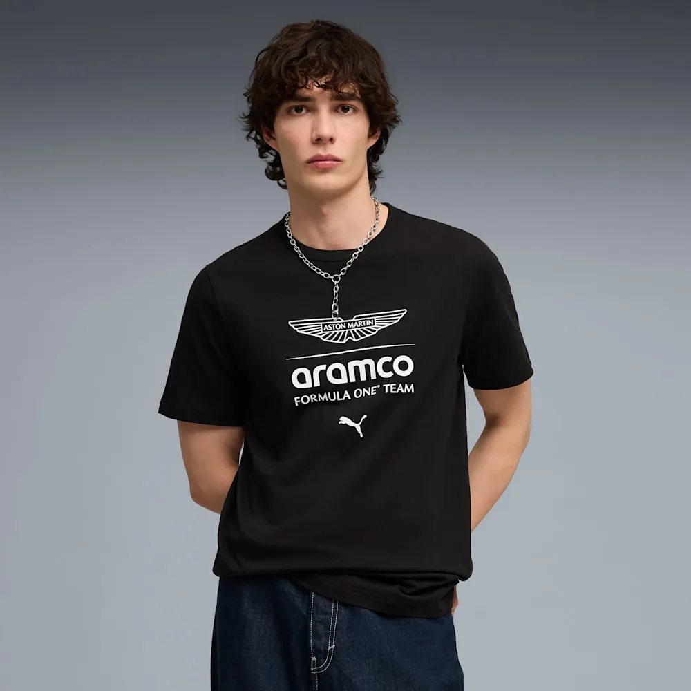 【PUMA】短袖上衣 男 歐規 AMF1 黑 63539601