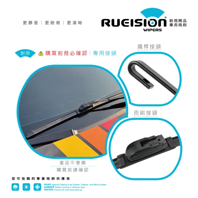 【RUEISION 銳視雨刷】LUXGEN U7 軟骨雨刷 矽膠鍍膜 26+16吋(2010-2012)