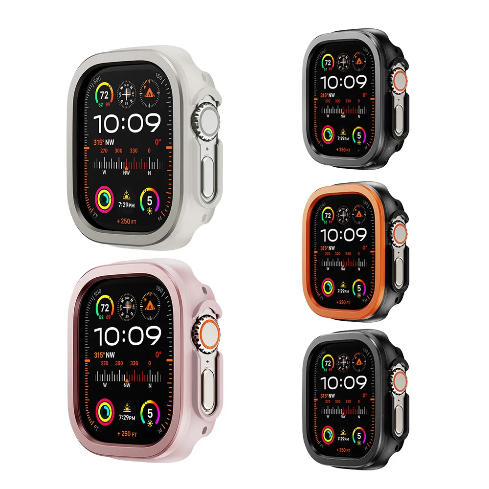 航空合金 耐衝擊 Apple Watch Ultra 2/Ultra 49mm 二合一雙料殼邊框保護殼