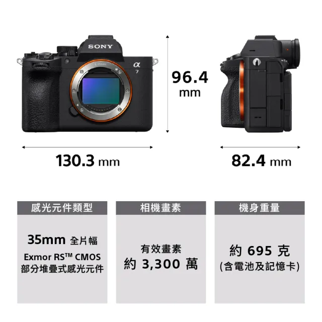 【SONY 索尼】數位單眼相機 ILCE-7M5+FE 24-70mm F2.8 GM II 頂級標準變焦鏡組(公司貨 保固18+6個月)