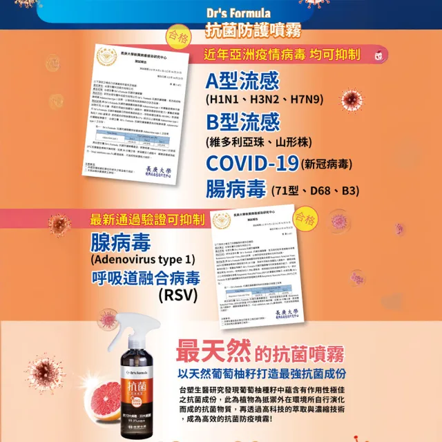 【台塑生醫】抗菌防護噴霧255g
