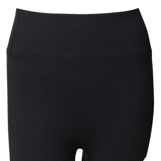 【DESCENTE】迪桑特 女士 中腰親膚中度支撐運動緊身褲 Leggings(黑色)