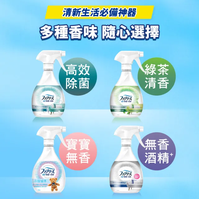 【風倍清】抗菌抗臭消臭除臭衣物織物噴劑噴噴 8入超值組（高效除菌/綠茶清香）