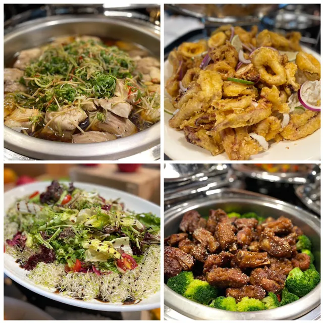 台中震大金鬱金香酒店｜禾憶餐酒館★平日午餐海陸吃到飽(假日午/晚+250)-豪華升級海味必吃！