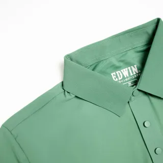 【EDWIN】男裝 PK涼感短袖POLO衫(青綠色)