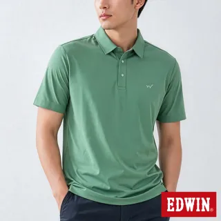 【EDWIN】男裝 PK涼感短袖POLO衫(青綠色)