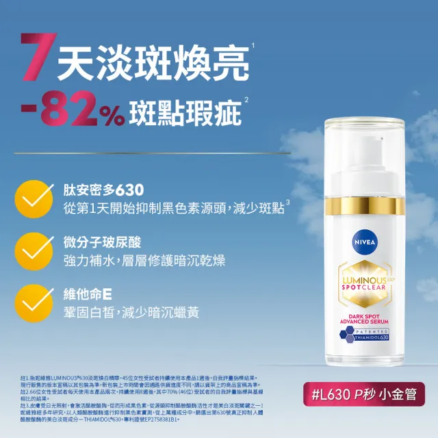 【NIVEA 妮維雅】630淡斑煥白系列3入組(精華液+修護霜+眼霜/抗老/煥膚)