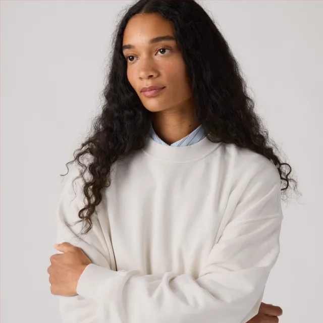 【LEVIS】復古落肩大學Tee 女生上衣 人氣新品 006DW-0007