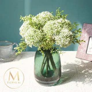 【Floral M】居家裝飾小米果仿真花花材3入組(人造花/仿真花/假花/花藝DIY/裝飾花材)