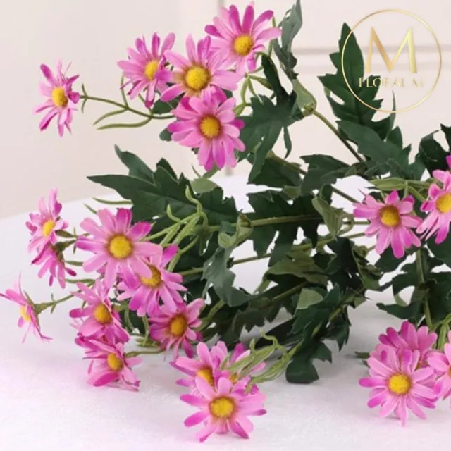 【Floral M】英式花園小雛菊仿真花花材1入組(人造花/仿真花/假花/花藝DIY/裝飾花材)