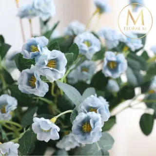 【Floral M】法式迷你薔薇仿真花花材1入組(人造花/仿真花/假花/花藝DIY/裝飾花材)