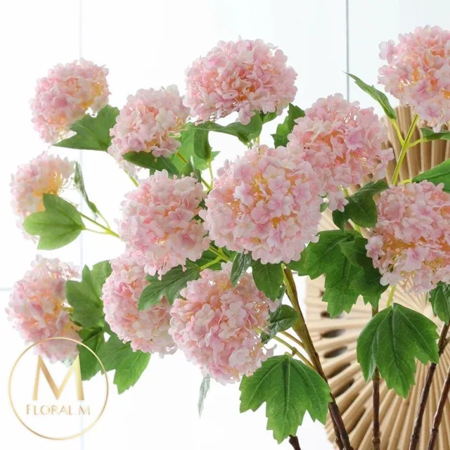 【Floral M】京都夏日繡球仿真花花材1入組(人造花/仿真花/假花/花藝DIY/裝飾花材)