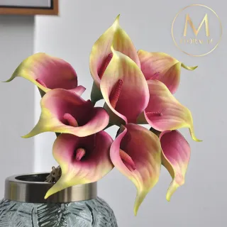 【Floral M】氣質仙女海芋仿真花花材5入組(人造花/仿真花/假花/花藝DIY/裝飾花材)