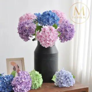【Floral M】夏日京都大型繡球花手鞠仿真花花材1入組(人造花/仿真花/假花/花藝DIY/裝飾花材)