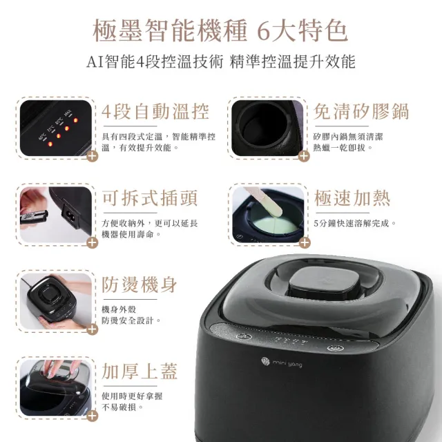 【MINI YANG】特級熱蠟除毛套組(沙龍級除毛體驗 超強除毛力 全身皆可使用)