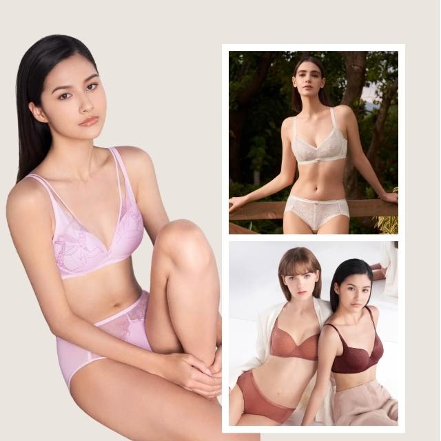 【Triumph 黛安芬】3件超值組 無痕/透氣/高脅邊/舒適/包覆(有鋼圈/無鋼圈 多款選)