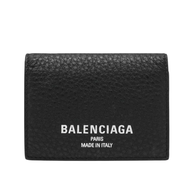 【Balenciaga 巴黎世家】Credit Mini 迷你 三折 牛皮 卡夾 皮夾 短夾 黑色 8531482ABV01000