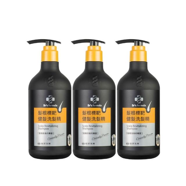 【Dr’s Formula 台塑生醫】髮根標靶健髮洗髮精580g 三入組/官方直營