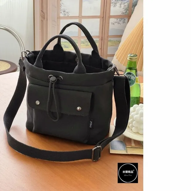 【米蘭精品】現貨出清 帆布包肩背包托特包側背包單肩背包休閒隨身女包包(多功能加厚帆布3色74jn19)
