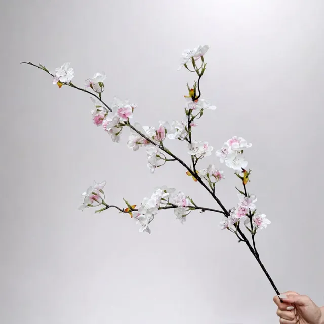 【Floral M】上野初戀白櫻花仿真花花材1入組(人造花/仿真花/假花/花藝DIY/裝飾花材)