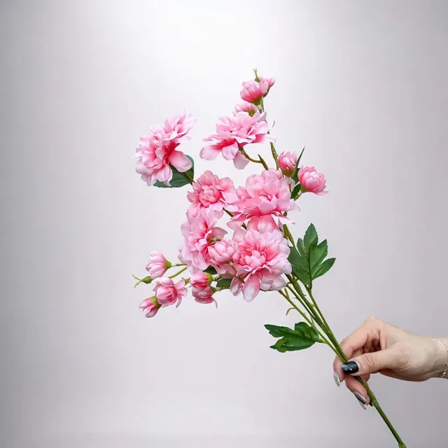 【Floral M】居家花仙子芍藥櫻花粉仿真花花材1入組(人造花/仿真花/假花/花藝DIY/裝飾花材)
