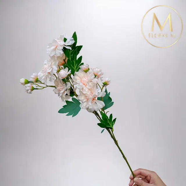 【Floral M】居家花仙子芍藥香檳橙仿真花花材1入組(人造花/仿真花/假花/花藝DIY/裝飾花材)