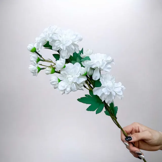 【Floral M】居家花仙子芍藥優雅白仿真花花材1入組(人造花/仿真花/假花/花藝DIY/裝飾花材)