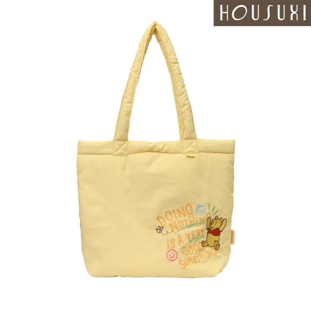 【HOUSUXI 舒希】雙11 迪士尼小熊維尼系列-輕量刺繡肩背袋-A04