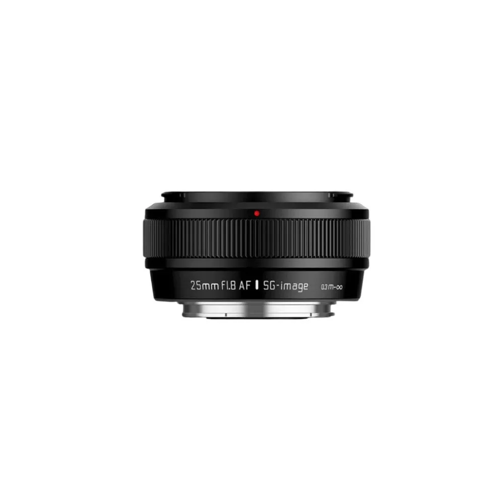 【SG-image】深光 AF 25mm F1.8 自動對焦定焦鏡頭 金屬遮光罩組 黑色