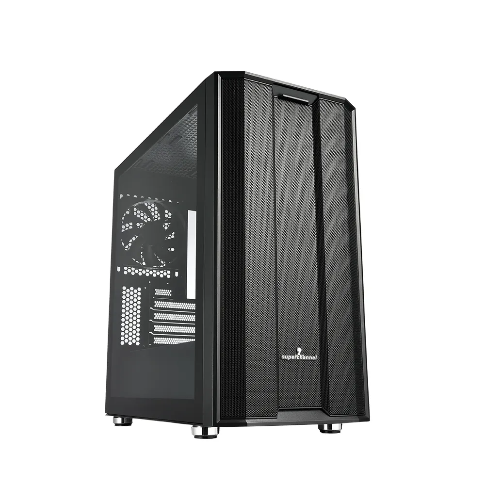 【Superchannel 視博通】SW300 M{B}M-ATX 電腦機殼(支援 Type-C)