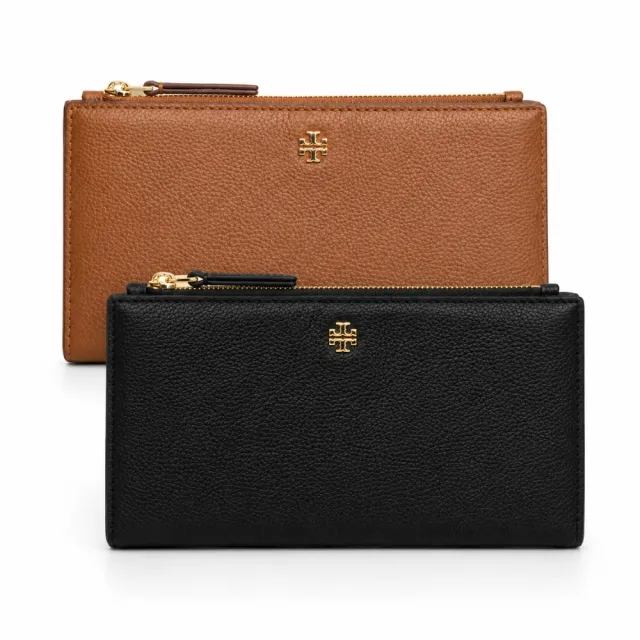 【TORY BURCH】經典LOGO荔枝紋皮革對開式長夾(多款任選) - momo購物網 - 好評推薦 -2026年6月
