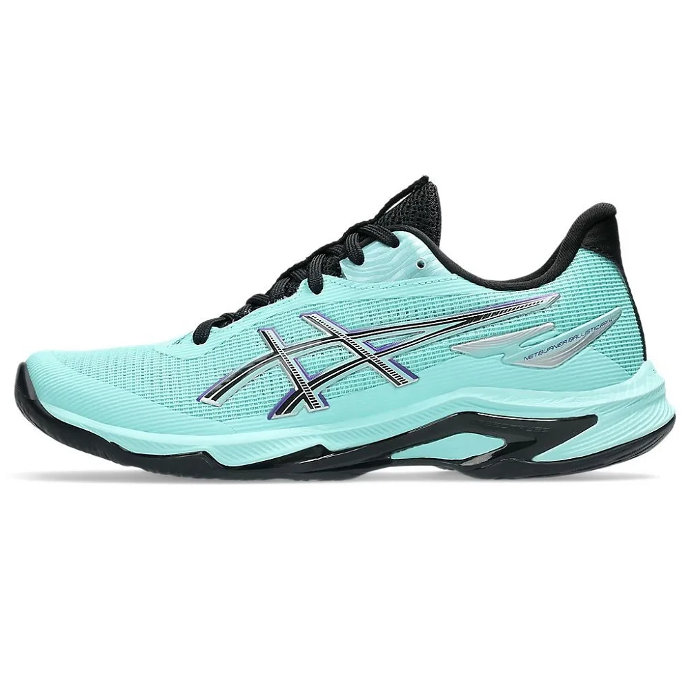【asics 亞瑟士】NETBURNER BALLISTIC FF 4 女款 SHINE PACK 排球鞋 匹克球 1052A094-400