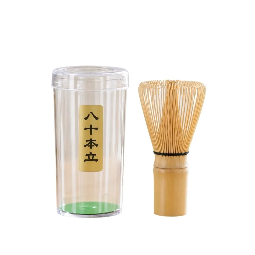 南山居 日式抹茶-薄茶白竹茶筅八十本立(日式茶筅 茶筅入門款 茶道用品 抹茶工具)