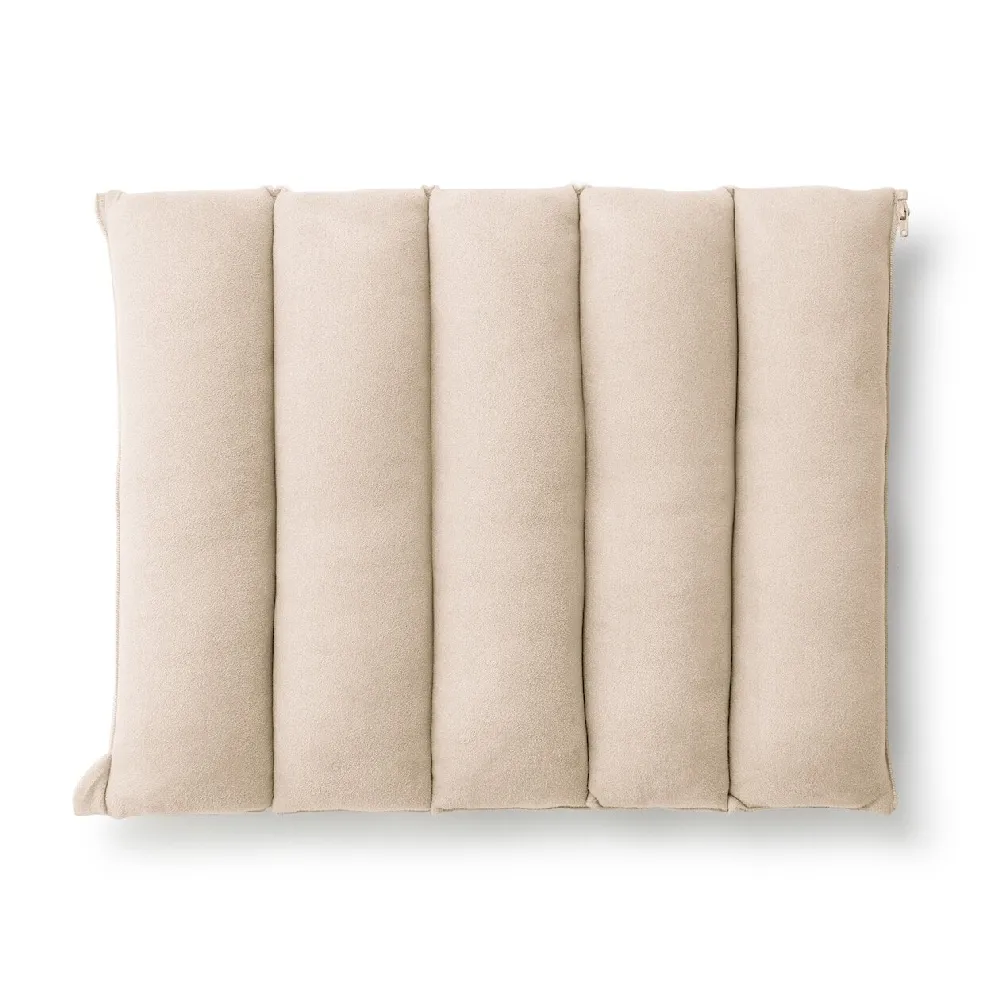 【MUJI 無印良品】可拼接柔軟多用途靠枕/成品尺寸:W45×L33 cm(墨灰/淺米/淡綠)