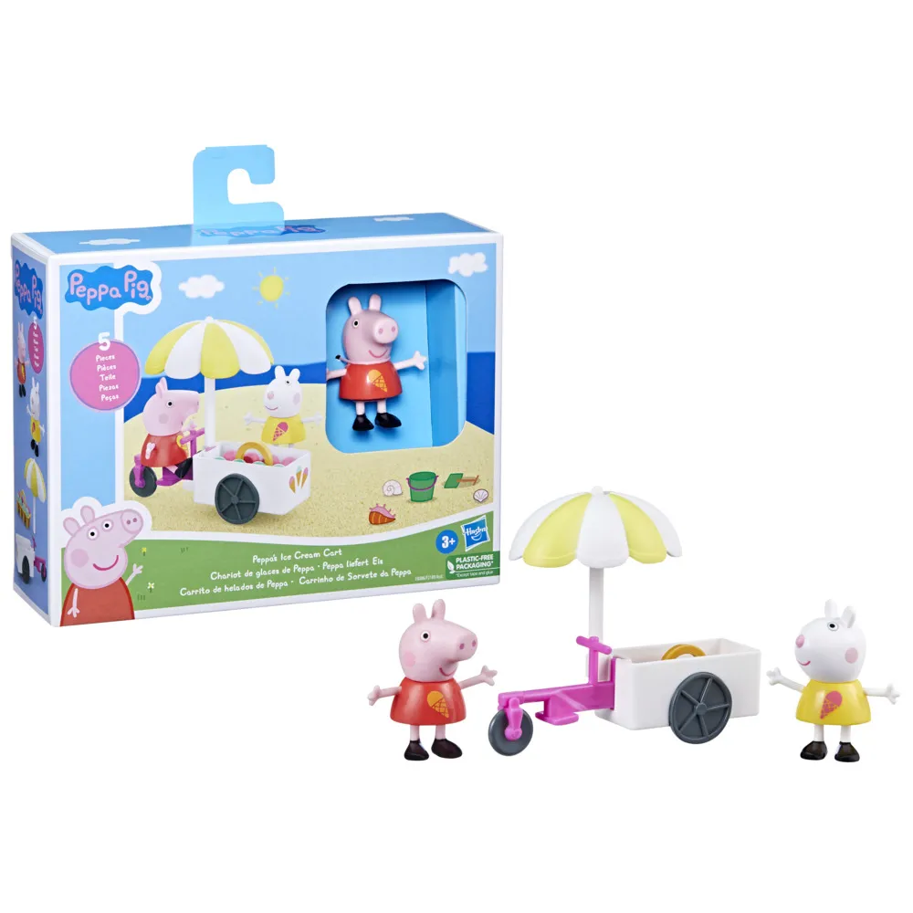 【Peppa Pig 粉紅豬】學前玩具系列(佩佩豬的冰淇淋車遊戲組)