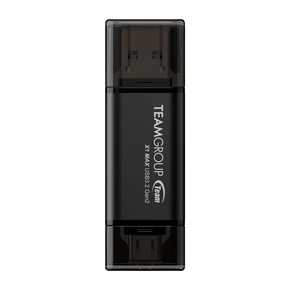 【Team 十銓】X1 MAX 512GB USB 3.2  Gen2 TYPE-C 雙介面勁速固態行動碟(讀取1000MB/s 五年保固)