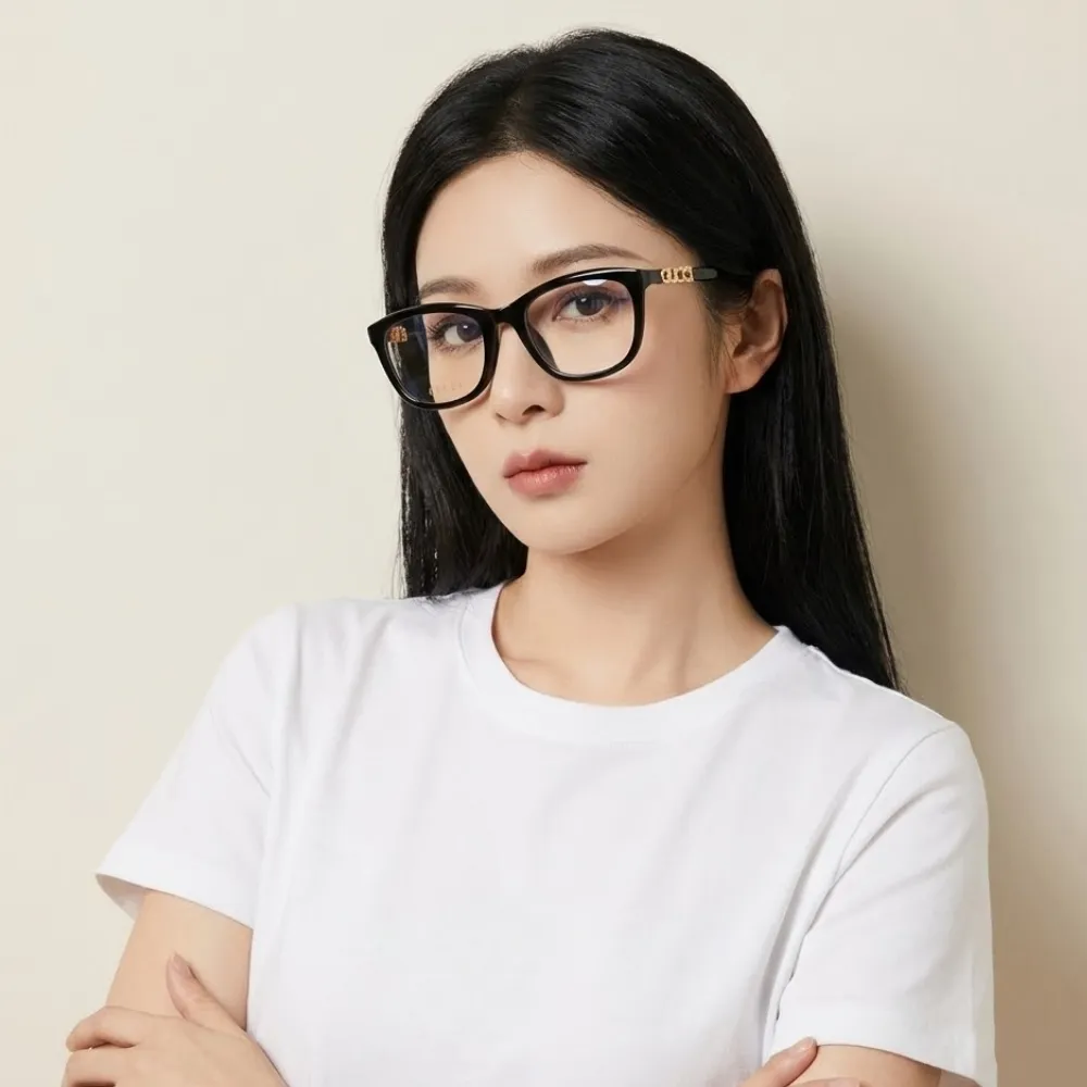 【GUCCI 古馳】方形膠框光學眼鏡(GG2035OA-001)