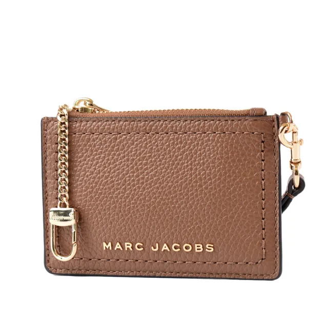 【MARC JACOBS】荔枝紋牛皮手掛證件/鑰匙零錢包-焦糖色