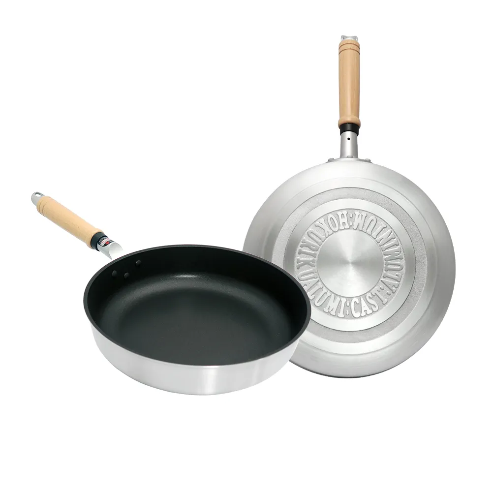 【hokua 北陸鍋具】日本製Mystar輕量級不沾黑金鋼平底鍋26cm(可用金屬鍋鏟)