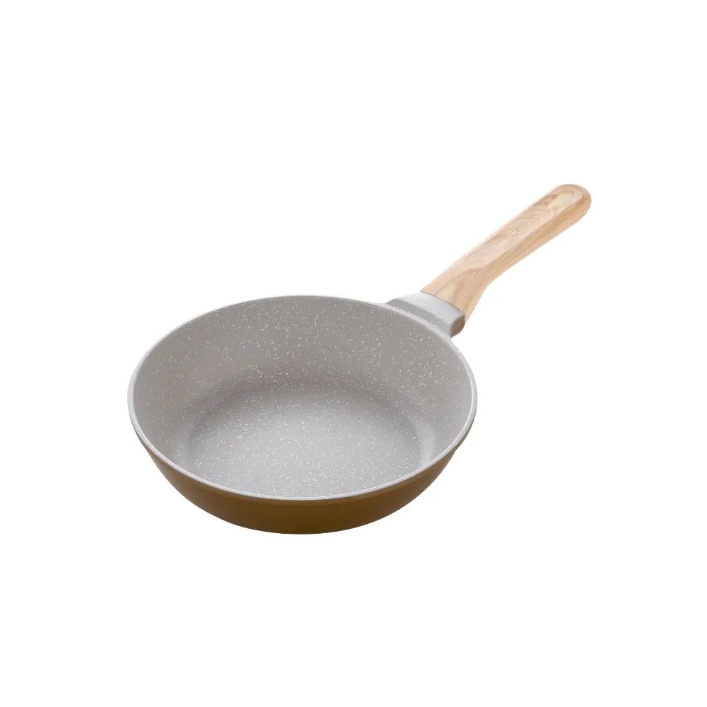 【Arnest】Air iH大理石塗層超輕量平底鍋_20cm(ih爐可用鍋 平底鍋 不沾鍋)