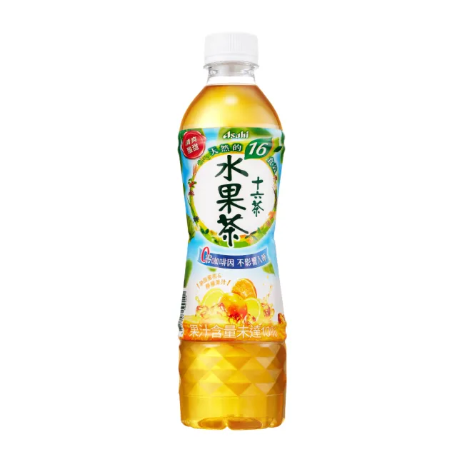 【ASAHI 朝日】官方直營 十六茶 零咖啡因水果茶530mlx24/箱