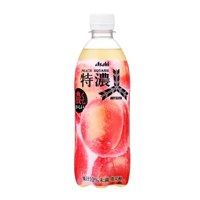 【ASAHI 朝日】官方直營 三矢特濃水蜜桃蘇打500mlx24/箱