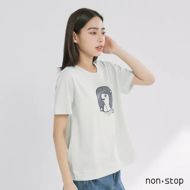 【non-stop】星際恐龍刺繡T恤-2色