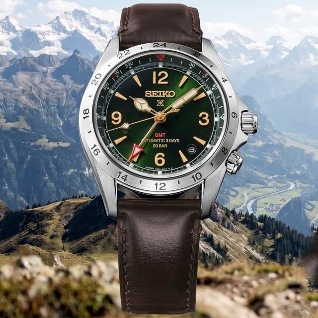 【SEIKO 精工】Prospex Alpinist 登山者 三日鍊 GMT 200米潛水機械錶 送禮 禮物 推薦(HBC007/6R54-00B0G)