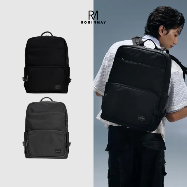【ROBINMAY】凱特後背包(拉鍊封口/多色任選/男包)