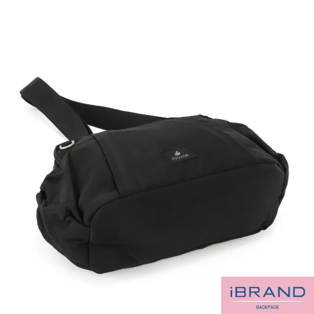 【iBrand】雙11 輕柔LIGHT雙層大口袋側背包 輕量 斜背包(防潑水 多色任選)