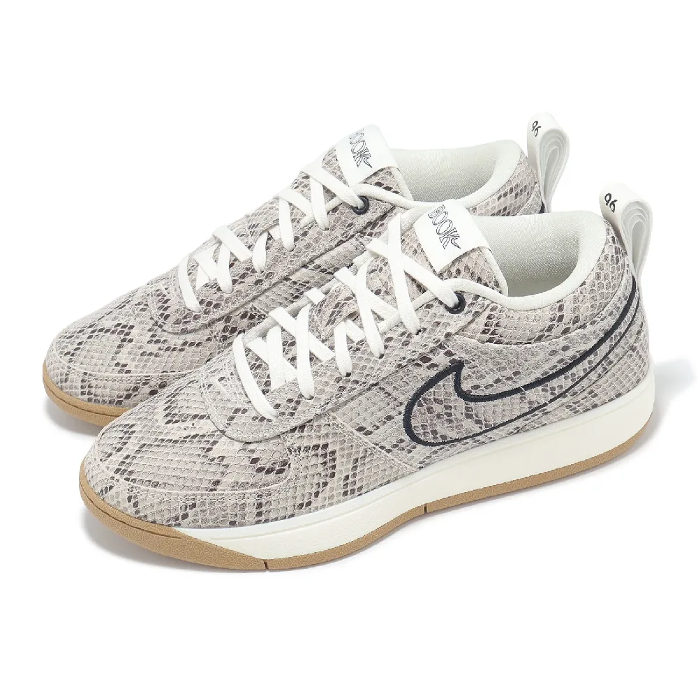 【新品未使用】NIKE BOOK 1 EP LEA 28cm NIKE 耐吉】籃球鞋Book 1 EP LEA Python 蛇紋鱗片Devin Booker 棕男鞋