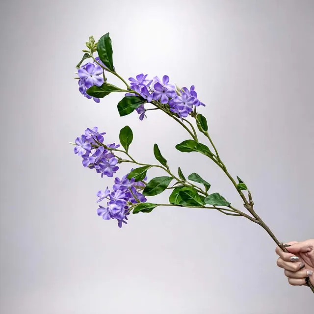 【Floral M】地中海夏日浪漫莫內紫雪花仿真花花材1入組(人造花/仿真花/假花/花藝DIY/裝飾花材)